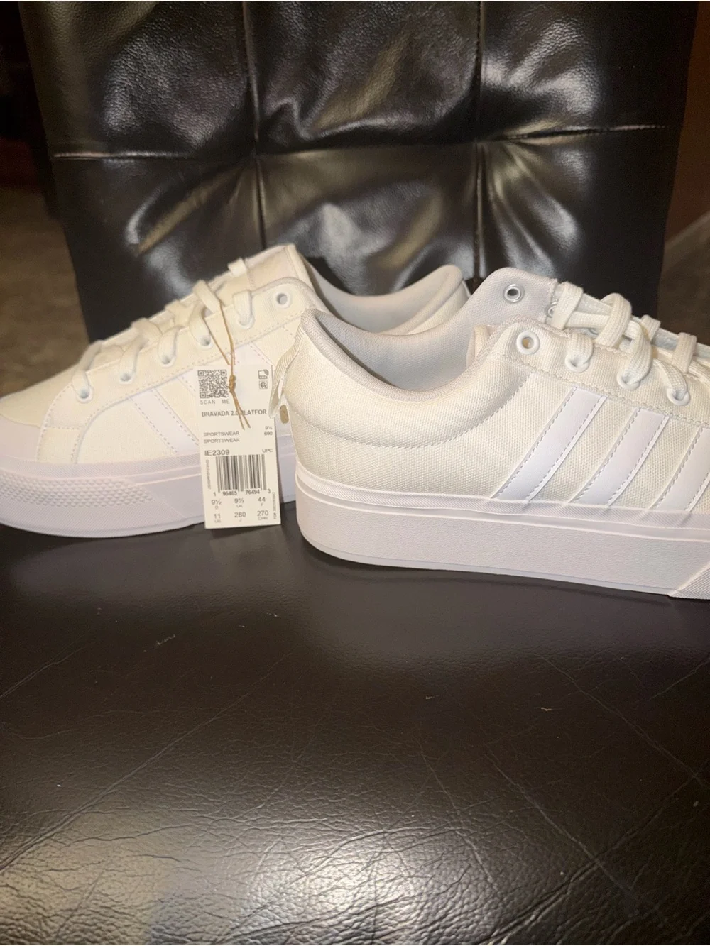 adidas Women’s White Low-Top Canvas Sneaker